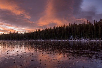 Obraz premium Frozen Sunrise in Colorado