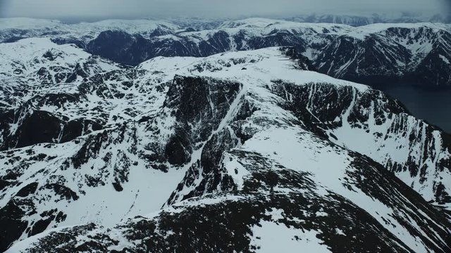 Peaks in the northernmost county of Norway