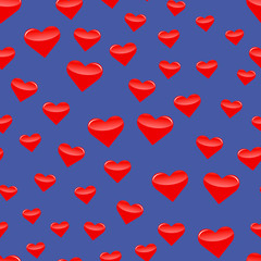 Seamless pattern with hearts. Vector illustration.