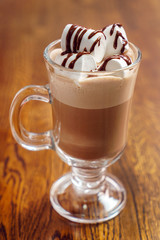 hot chocolate with marshmallow