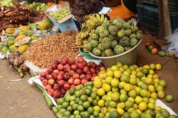 Marché aux fruits et légumes de Chengalpattu (Tamil Nadu-Inde)