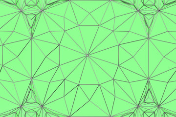 Lines of metal wires on green surface