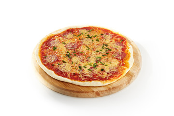 Menu of restaurant on white