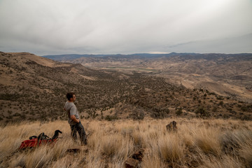 Wide View While Backpacking near the Painted Hills