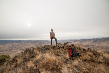 Summit Smile After Backpacking near the Painted Hills