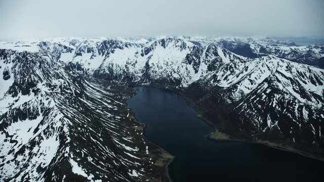 Peaks in the northernmost county of Norway