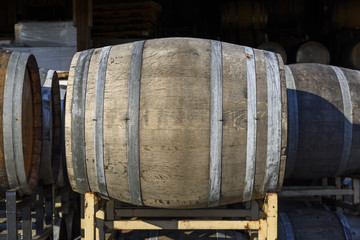 Vineyard Oak Barrels, Mid-Willamette Valley, Marion County, Western Oregon