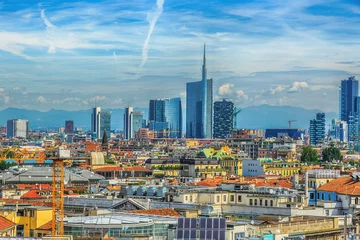 Papier Peint photo Milan Milan nouvelle vue sur la ville d& 39 en haut