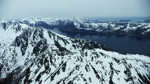 Peaks in the northernmost county of Norway