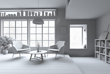  White Modern interior