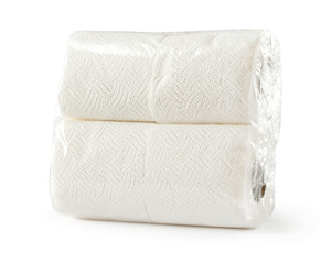 White soft toilet paper