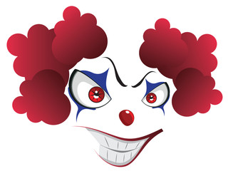 Spooky Clown Face