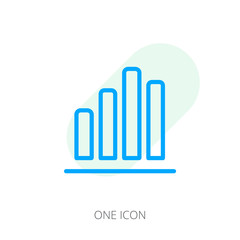 Growth level graph icon