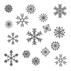 Naklejka na ściany i meble snowflakes vector set