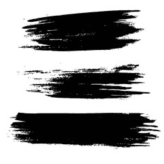 grunge artistic brush strokes in black color