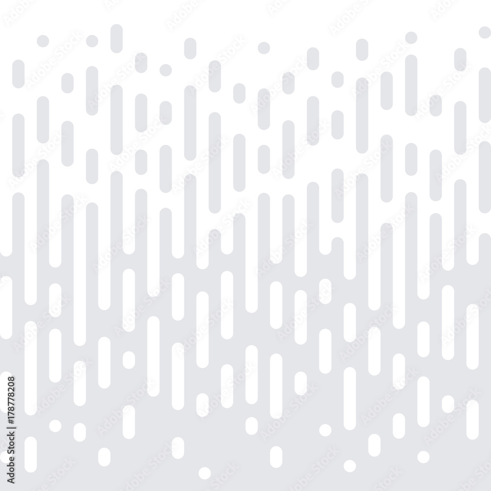 Poster Abstract geometric pattern on seamless white halftone minimal background. Gradient with simple trendy graphic texture for interior wall decor tile or background design