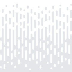 Abstract geometric pattern on seamless white halftone minimal background. Gradient with simple trendy graphic texture for interior wall decor tile or background design