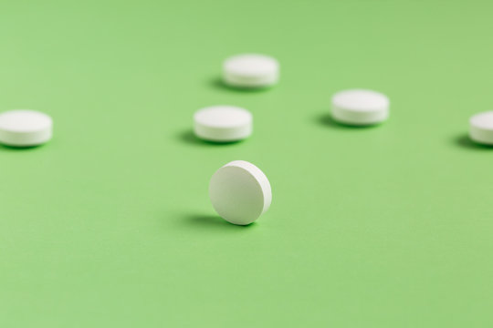 Round white pills
