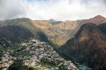 Panoramic view of Funchal on Madeira Island. Portugal