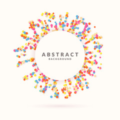 Abstract background with circles.