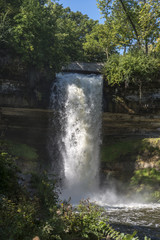 Minnehaha Waterfall in Minneapolis, USA