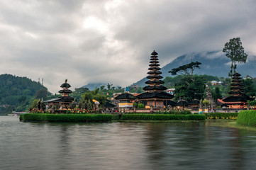 The holy pagoda of the temple Pura Ulun Danu temple
