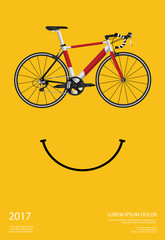 Cycling Poster Vector Illustration