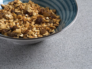 Bowl with granola