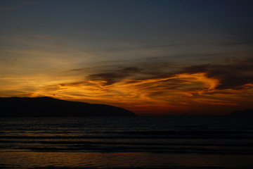Fototapeta na wymiar Beautiful Sunset on the beach