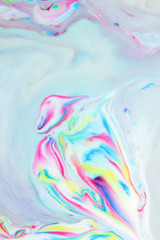 Abstract light drawing of paint in liquid, creative background for designer, colorful divorce, picture of sleep