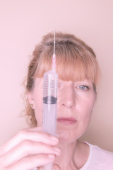 Woman with Syringe