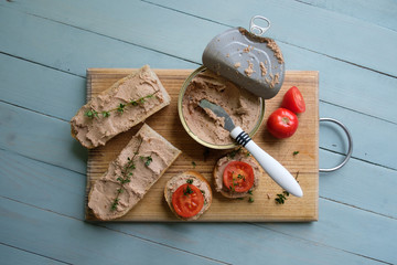 Pate from duck liver