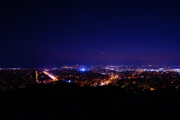 Fototapeta na wymiar Athens city lights