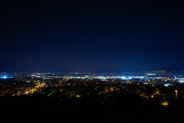 Athens city lights