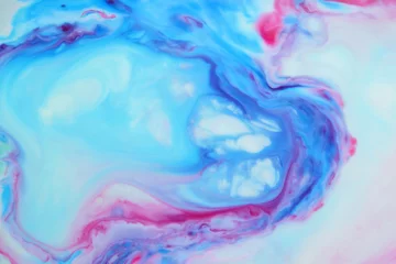 Papier Peint photo Lavable Cristaux Fond multicolore de l& 39 espace, motif galactique, fond abstrait avec des éclaboussures de peinture sur liquide, dos créatif pour designer, autre réalité