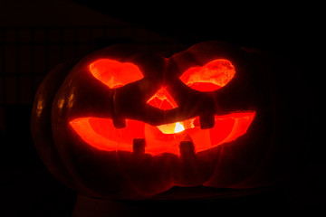 Jack-o'-lantern. Halloween light