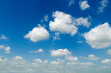 The blue sky alternates with a white cloud.Can be made to the background image.