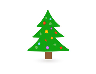 Icon Christmas tree. Vector.