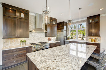 Luxury kitchen in a new construction home - 178799205