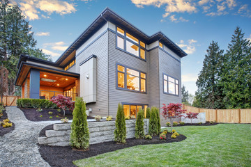 Luxurious new construction home in Bellevue, WA.