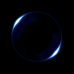 Round blue light twisted, Suitable for product advertising, product design, and other. Vector Illustration