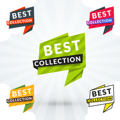 Web shopping and retail banner. Colorful design elements for promotion