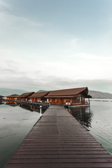 Landscape photo Floating hotel houses 