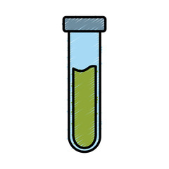 Test tube medical flask icon vector illustration graphic design