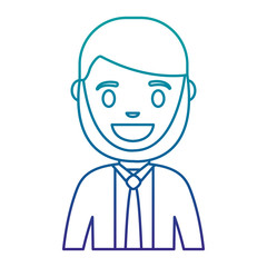 cartoon man icon over white background vector illustration