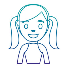 cartoon woman icon over white background vector illustration