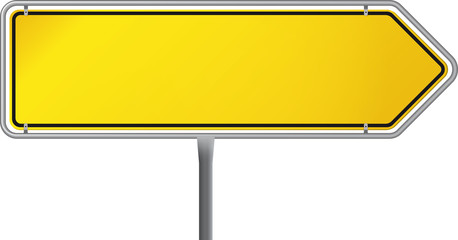 Schild Wegweiser leer
