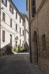 Fototapeta premium Montefano (Macerata, Marchie, Włochy), historyczne miasto