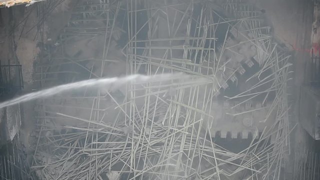 Tunnel boring machine in action during subway construction