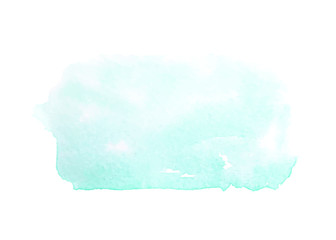 Abstract blue watercolor stains